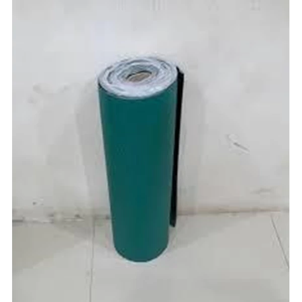 Karpet anti static hijau hitam 2mm-5mm